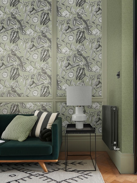 Graham & Brown Green Amhersts Garden Wallpaper Sample (B50027) | £1