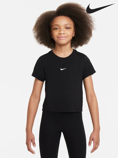 Nike Black Cropped T-Shirt (B50119) | £23