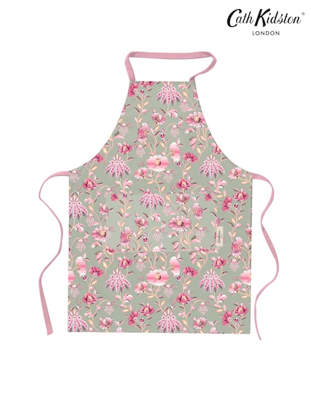 Cath Kidston Sage Friendship Gardens Easy Adjust 100% Cotton Apron (B50179) | £25