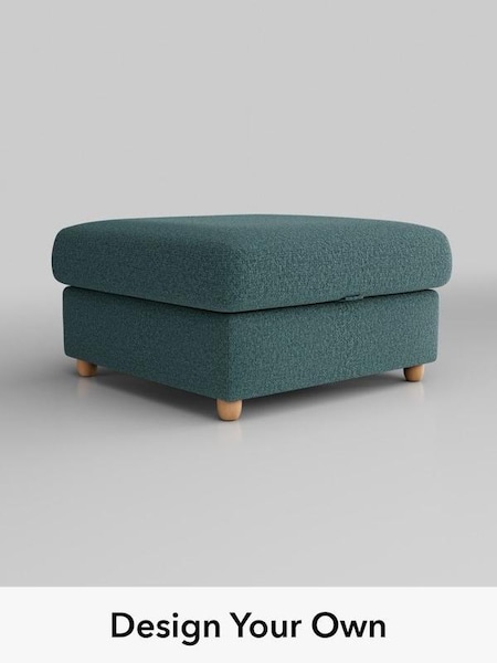 Chunky Chenille/Mid Teal Green Parker Platform Grand Relaxed Sit (B50427) | £499