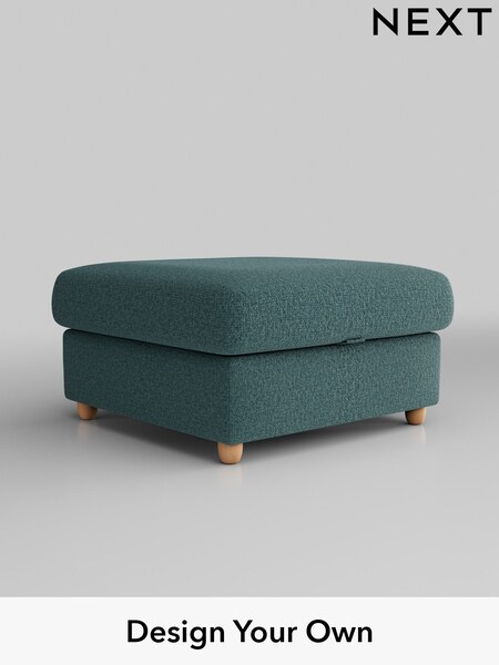 Chunky Chenille/Mid Teal Green Parker Platform Grand Relaxed Sit (B50427) | £499