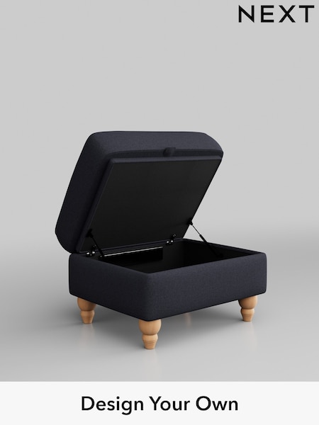 Tweedy Blend Easy Clean/Dark Slate Blue Ashford Relaxed Sit (B50615) | £450
