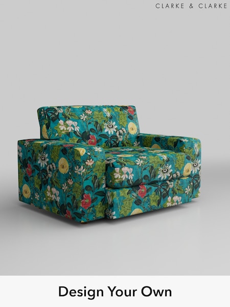 Passiflora/Kingfisher Blue Ingrid By Clarke And Clarke (B50723) | £425 - £2,650