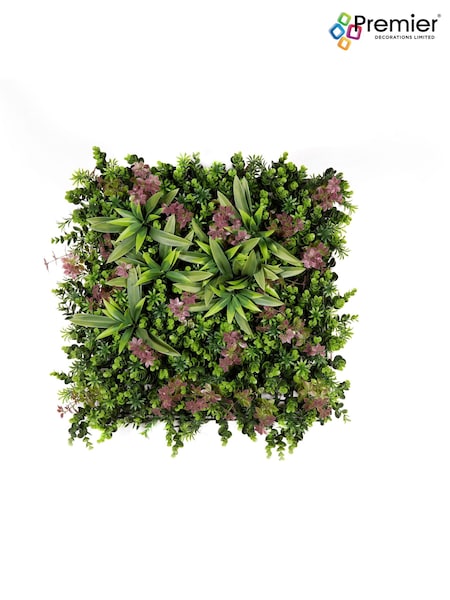 Premier Decorations Ltd Green 50x50cm Blush Romance Artificial Garden Living Wall Panel (B50910) | £27