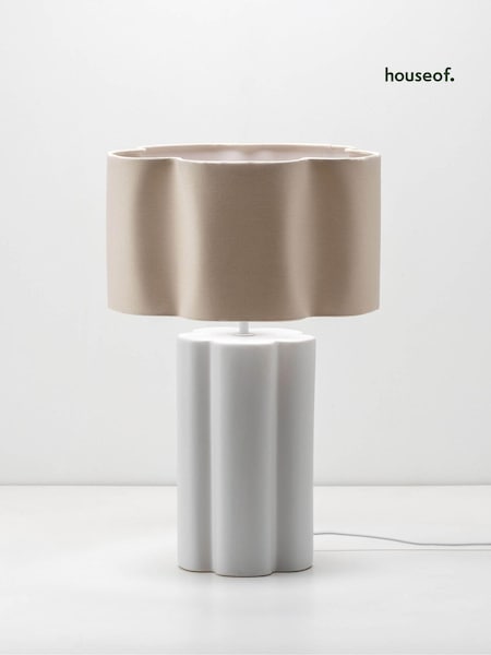 Houseof. White Flower Ceramic Table Light (B51011) | £200