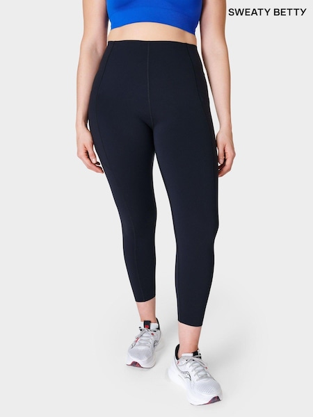 Sweaty Betty Black 7/8 Length Power UltraSculpt High Waist Workout Leggings (B51196) | £88