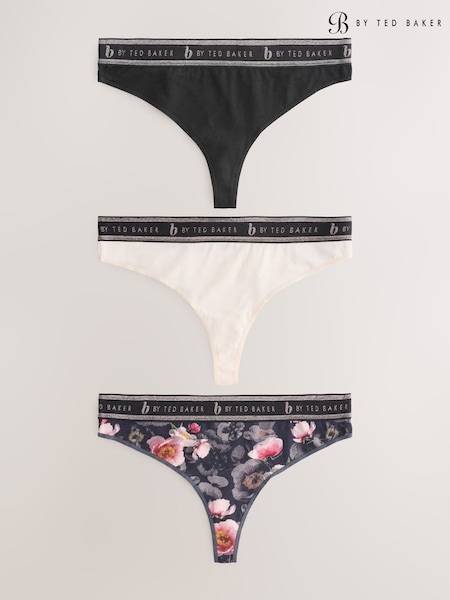 B By Ted Baker Multi Cotton Knickers 3 Pack (B51257) | £24