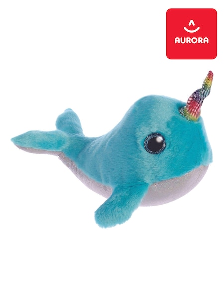 Aurora World Sparkle Tales Coral Narwhal Plush Toy (B51368) | £15
