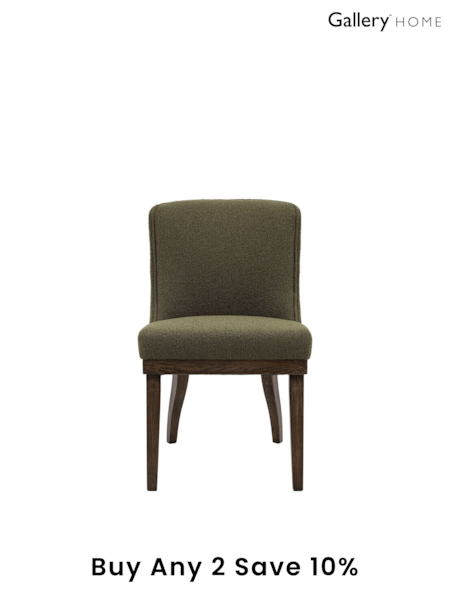 Gallery Home Set of 2 Green Kenneth Dining Chairs (B51900) | £497
