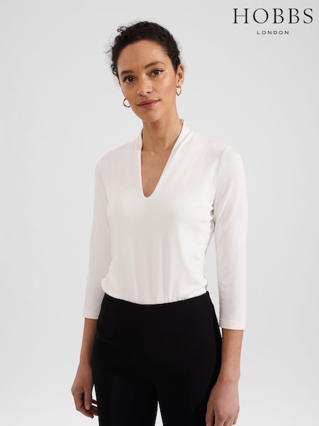 Hobbs Cream Aimee Top (B51987) | £35