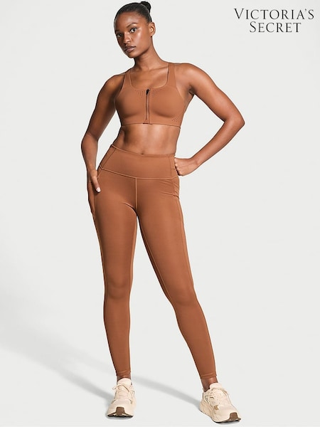 Victoria's Secret Caramel Brown 7/8 Length Essential Pocket Leggings (B51997) | £35