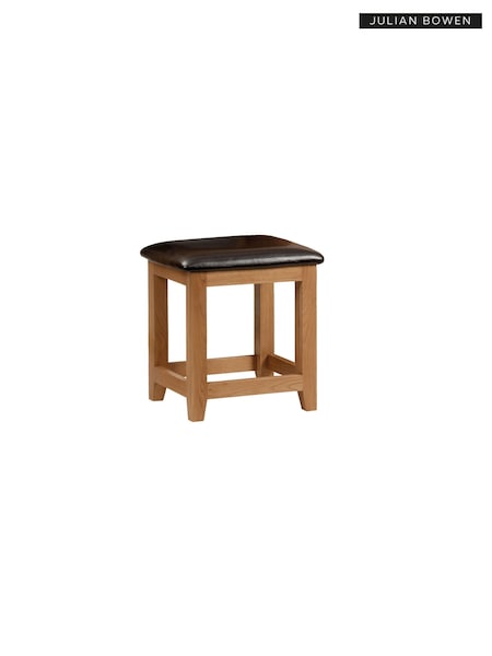 Julian Bowen Brown Marlborough Dressing Stool (B52016) | £115