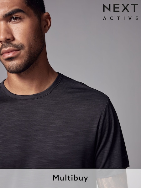 Black Active Gym Training T-Shirt (B52018) | £16