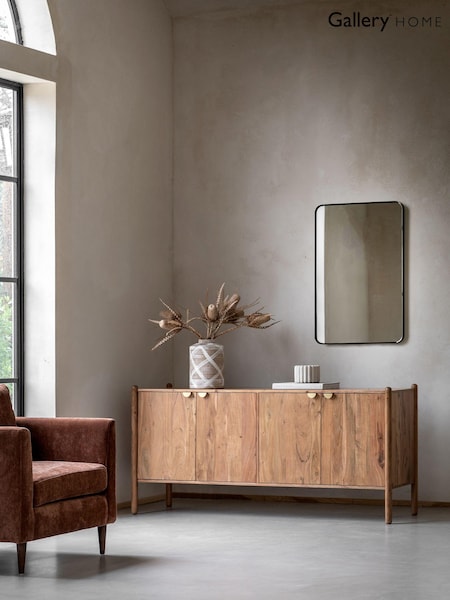 Gallery Home Natural Elvan 4 Door Sideboard (B52065) | £943
