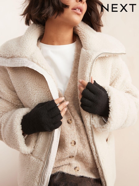 Black Fingerless Gloves (B52081) | £8