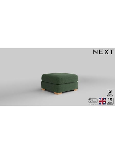 Fine Chenille Easy Clean/Mid Khaki Green Houghton Deep Relaxed Sit (B52381) | £499