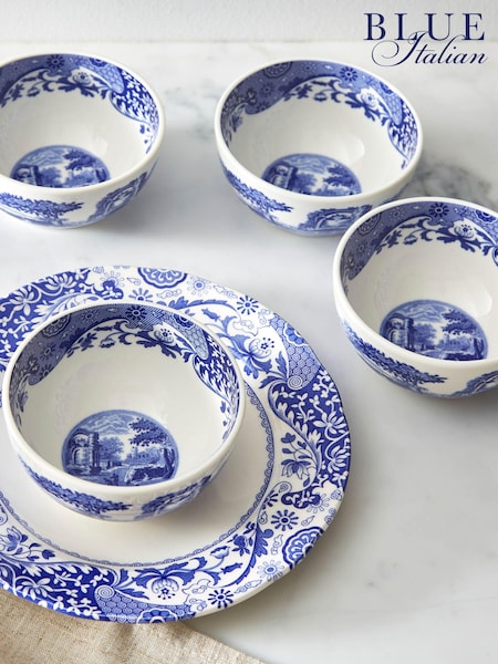 Spode Set of 4 Blue Italian Dip Bowls (B52456) | £44.50