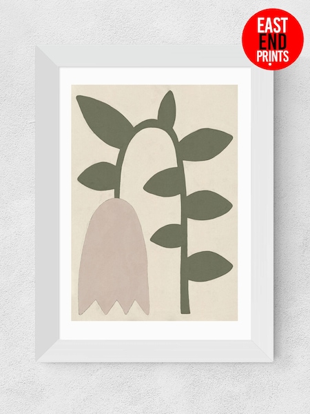 East End Prints White Tulip Framed Art Print (B52535) | £50 - £130
