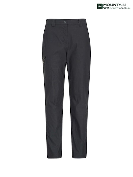 Mountain Warehouse Black Hiker Stretch Womens Quick Drying UV Max Trousers (B52562) | £40