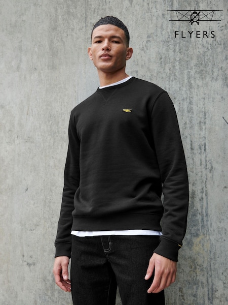 Flyers Classic Fit Mens Crew Neck Sweatshirt (B52998) | £40