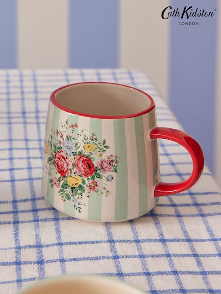Cath Kidston Cream Blue Feels Like Home Billie Mug Set Of 4 (B53628) | £40