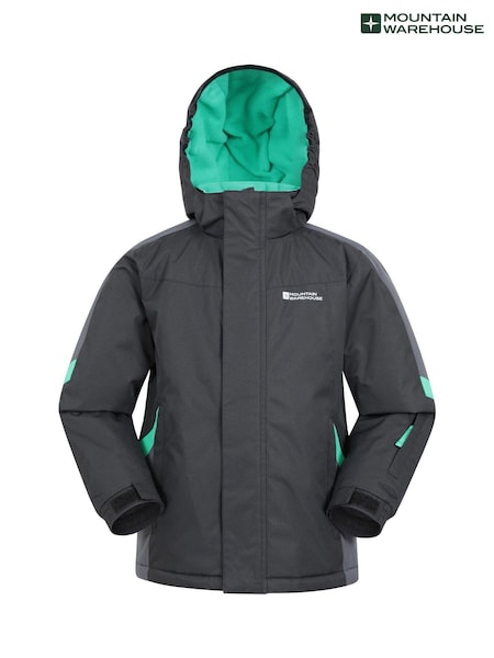 Mountain Warehouse Mid Blue Kids Raptor Fleece Lined Snow Jacket (B54096) | £48