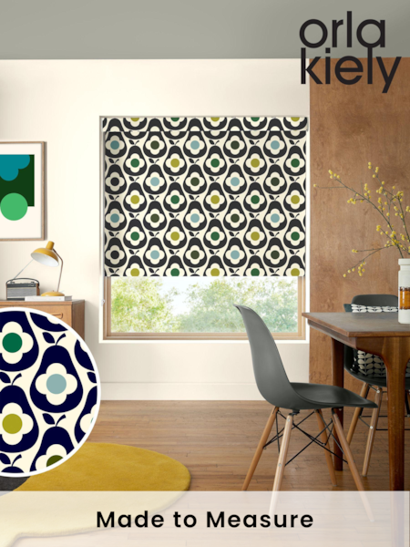 Orla Kiely Whale Blue Multi Pear Made to Measure Roller Blinds (B54302) | £58