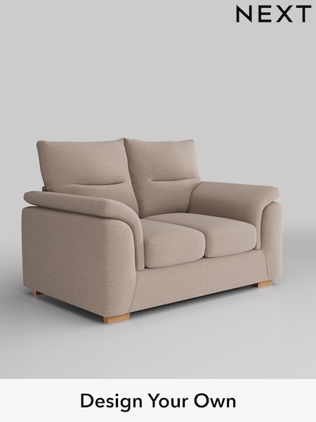Fine Chenille Easy Clean/Mid Taupe Brown Hayden Highback (B54568) | £1,025