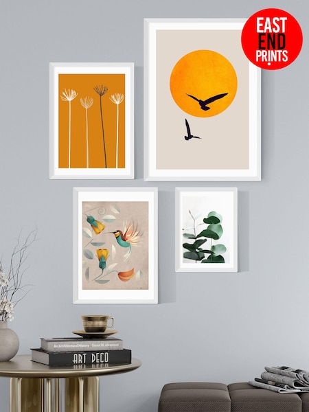 East End Prints White Bird Lovers Wall Set (B54741) | £215