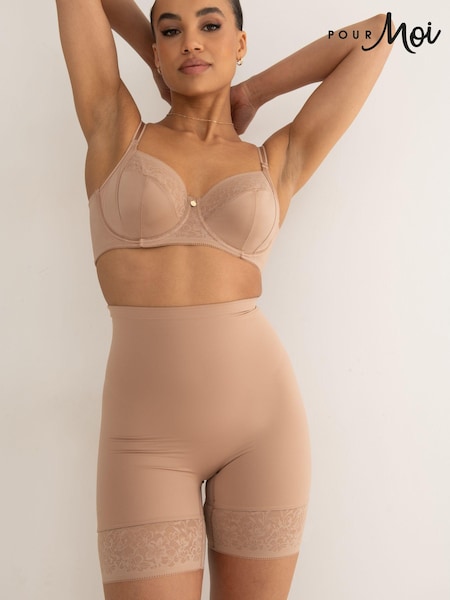 Pour Moi Nude Effortless Tummy Control Thigh Slimmer Shapewear (B54759) | £40