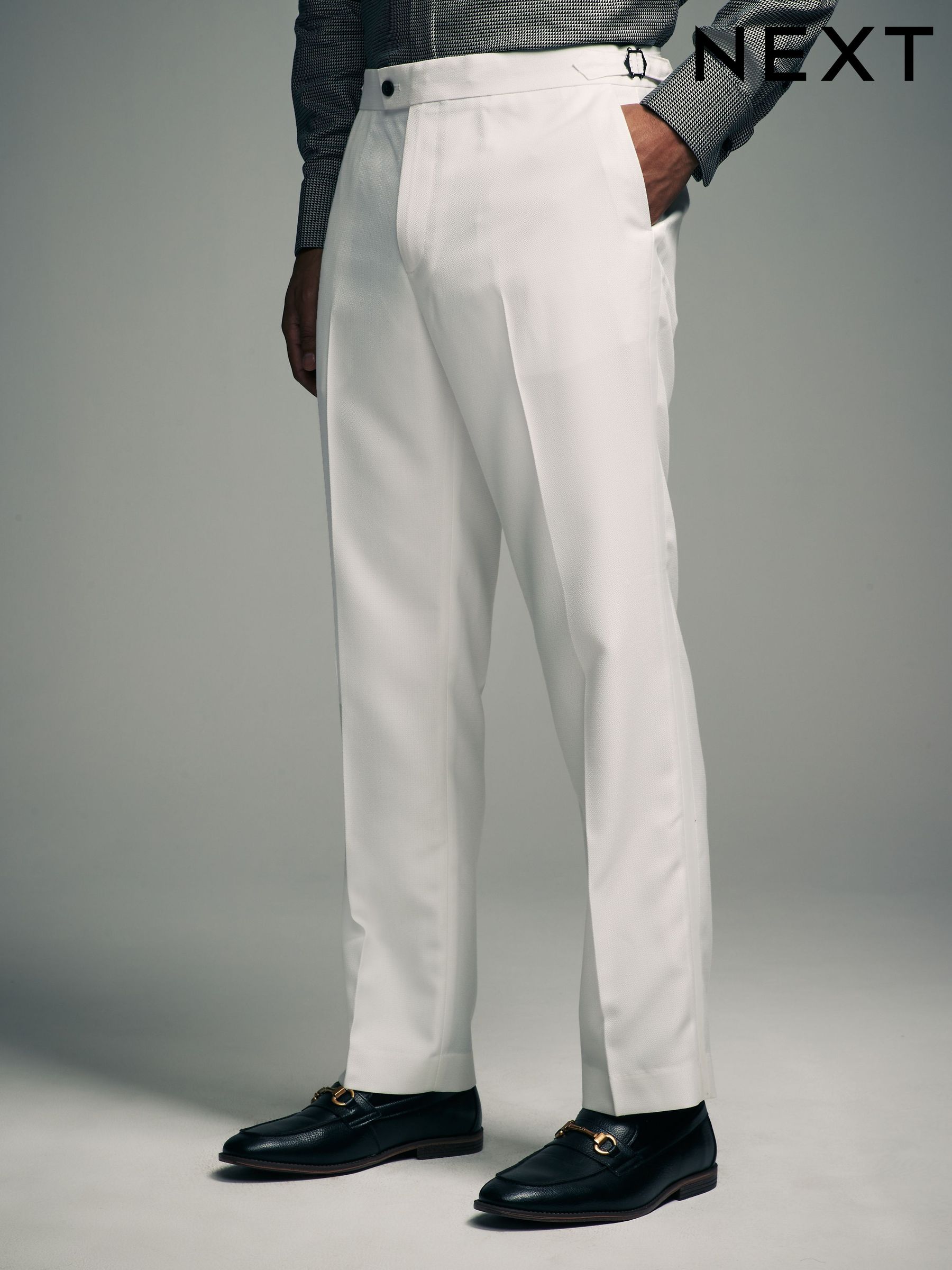 Mens White Trousers Mens Linen Trousers Next UK