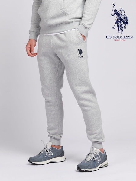 U.S. Polo Assn. Grey Mens Classic Fit Player 3 Joggers (B55016) | £55