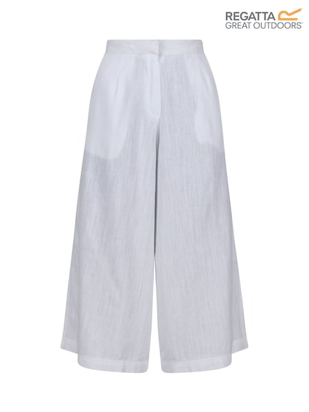 Regatta White Madley Linen Blend Culottes (B55134) | £19.50