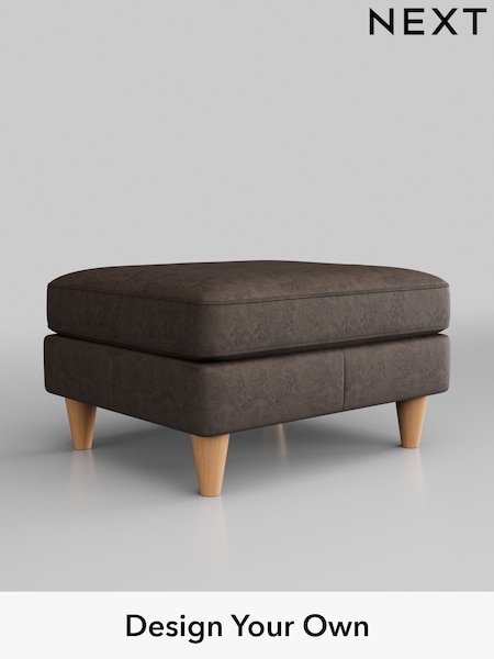 Monza Faux Leather Easy Clean/Peppercorn Brown Bronx Ii Leather (B55449) | £399