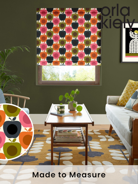 Orla Kiely Pink Apples Made to Measure 100% Cotton Roman Blind (B55606) | £79