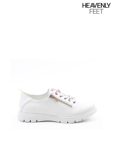 Heavenly Feet Tulip Litesoles White Trainers (B55875) | £45