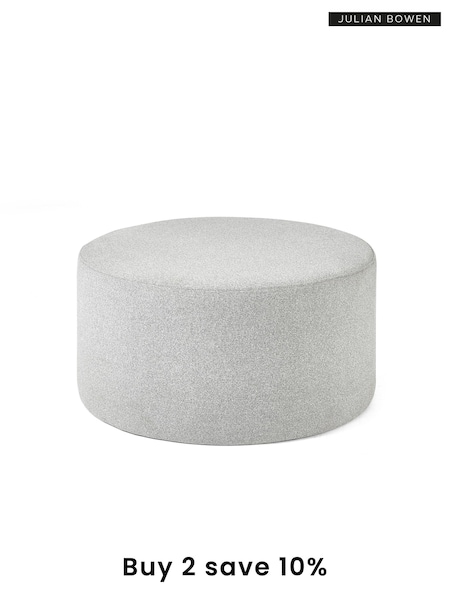 Julian Bowen Grey Seattle Footstool (B55899) | £145