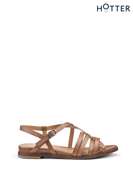 Hotter Brown Regular Fit Sienna Buckle Sandals (B56116) | £79
