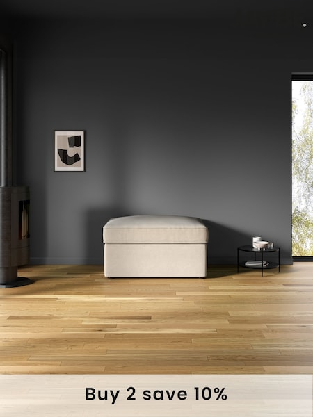 Jay-Be Brushed Twill Linen Cream Brushed Twill Linen Footstool Bed (B56232) | £425