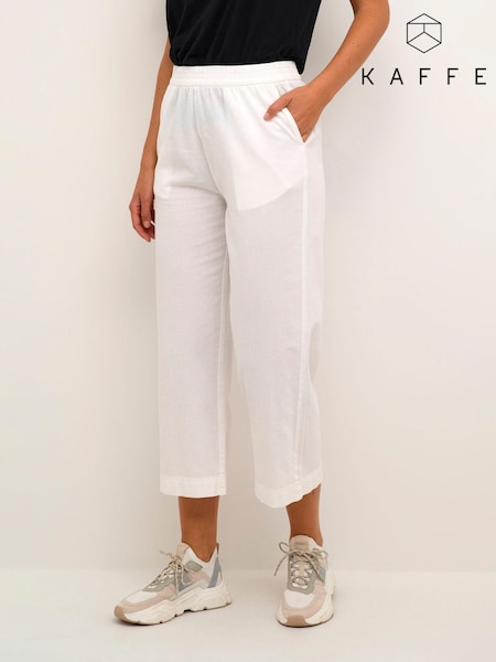 Kaffe Ground Naya Culotte 100% Cotton Trousers (B56445) | £40