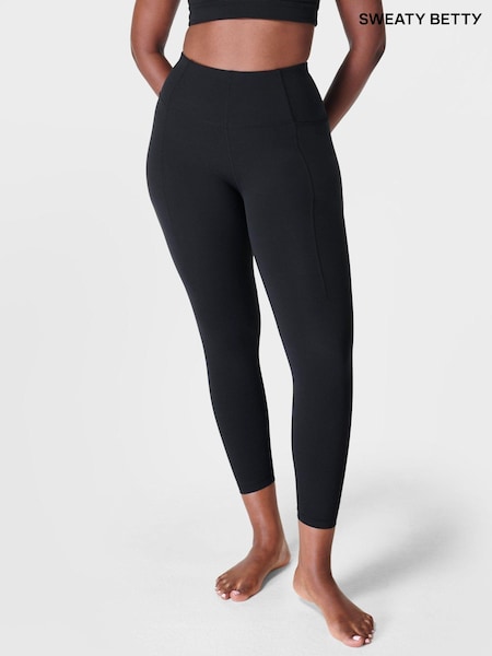 Sweaty Betty Black 7/8 Length Super Soft Yoga Leggings (B56566) | £88