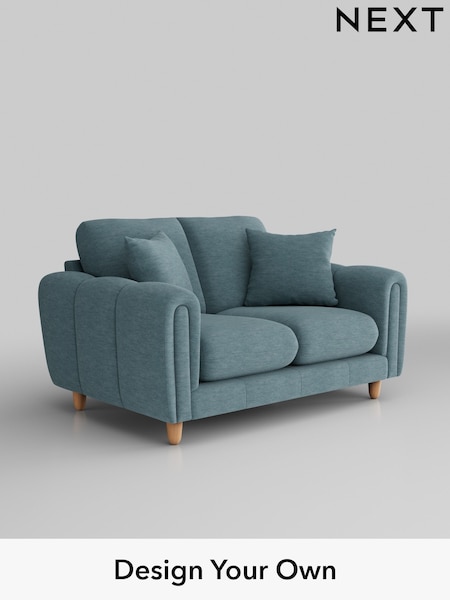 Fine Chenille Easy Clean/Mid Blue Odella (B56809) | £1,175