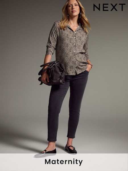 Black Mom Maternity Denim Jeans (B57222) | £39