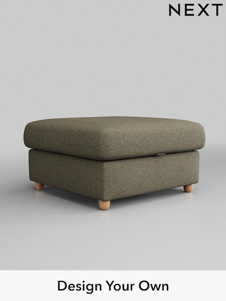 Tweedy Chenille/Mid Moss Green Parker Platform Grand Relaxed Sit (B57235) | £450