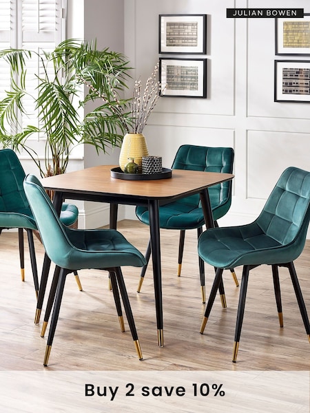 Julian Bowen Brown Findlay Square Dining Table (B57467) | £200