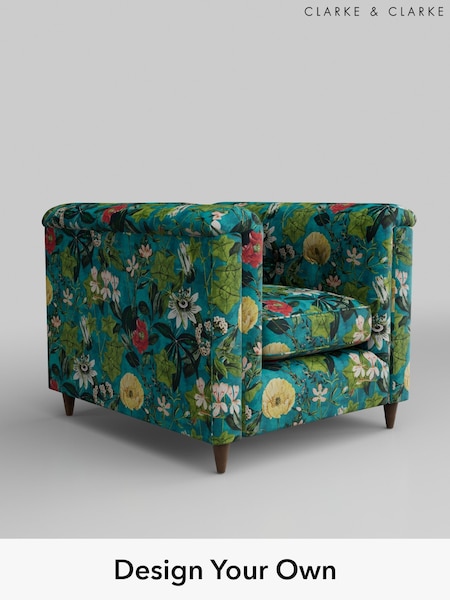 Passiflora/Kingfisher Blue Loki By Clarke And Clarke (B57511) | £899