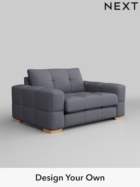 Tweedy Blend Easy Clean/Mid Slate Blue Brooke Deep Sit (B57527) | £1,425