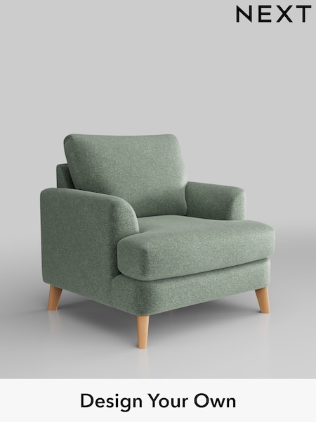 Plush Chenille/Mid Slate Teal Green Parker (B57828) | £875