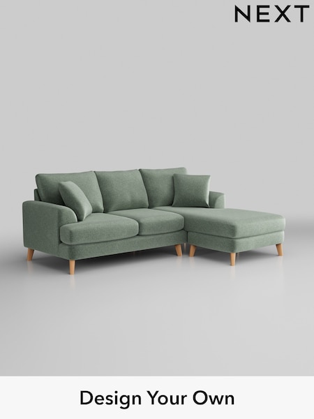 Plush Chenille/Mid Slate Teal Green Parker (B57828) | £1,775