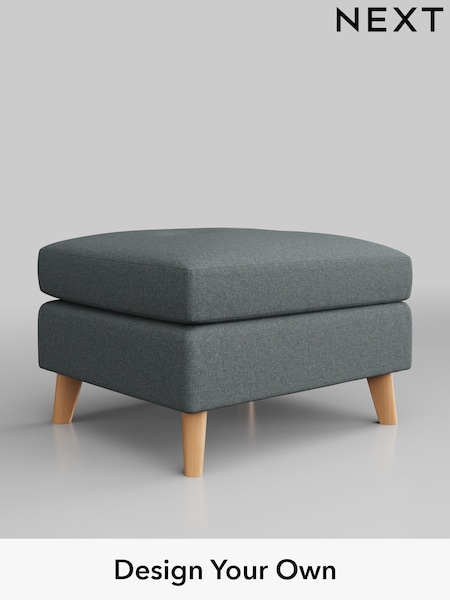 Tweedy Blend Easy Clean/Mid Slate Teal Green Wilson Buttoned Back (B57940) | £299
